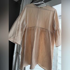 Rylee + Cru Striped Cotton Dress